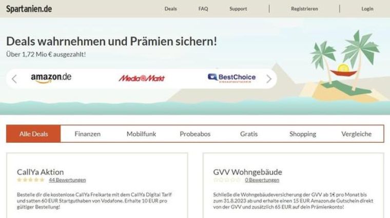 Spartanien Erfahrungen: Test und Bewertung des Cashback-Anbieters